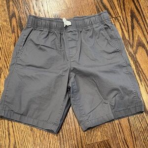 Lands' End Charcoal Elastic Waist Shorts